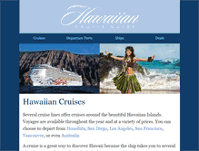Tablet Screenshot of hawaiiancruiseguide.com